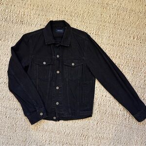 Classic J. Crew Black Denim Jacket